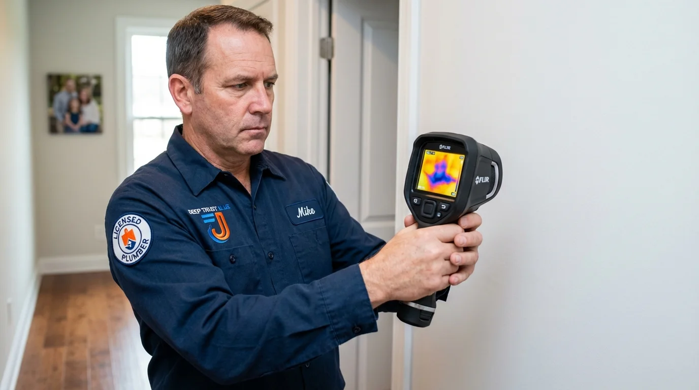 Thermal imaging leak detection by Johns Plumbing LLC in Idaho Falls